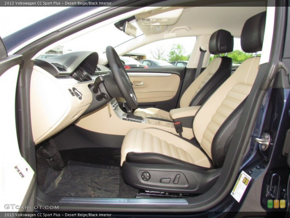 Desert Beige/Black Interior Photo for the 2013 Volkswagen CC Sport Plus #63010067