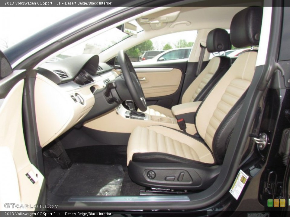 Desert Beige/Black Interior Photo for the 2013 Volkswagen CC Sport Plus #63010120