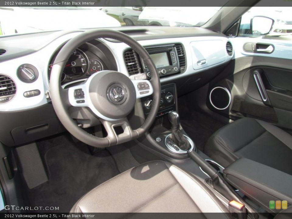 Titan Black Interior Prime Interior for the 2012 Volkswagen Beetle 2.5L #63010409