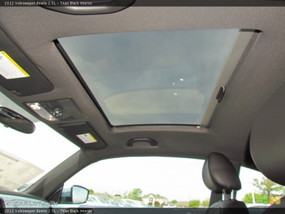 Titan Black Interior Sunroof for the 2012 Volkswagen Beetle 2.5L #63010418