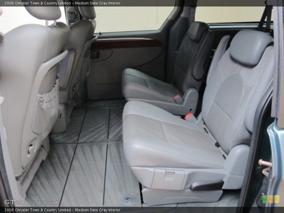 Medium Slate Gray Interior Rear Seat for the 2006 Chrysler Town & Country Limited #63011174