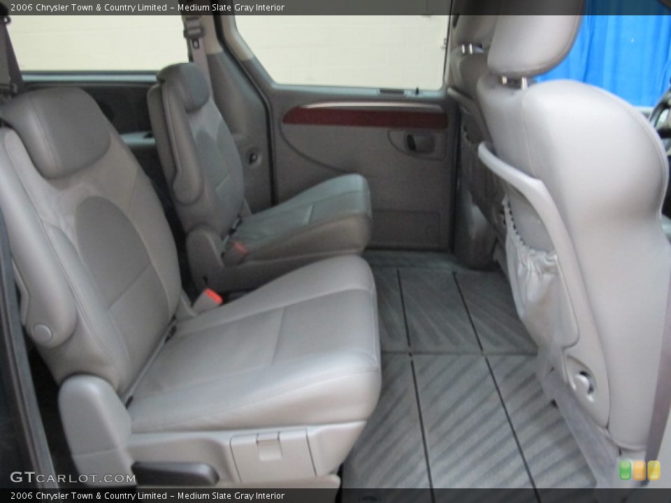 Medium Slate Gray Interior Rear Seat for the 2006 Chrysler Town & Country Limited #63011210