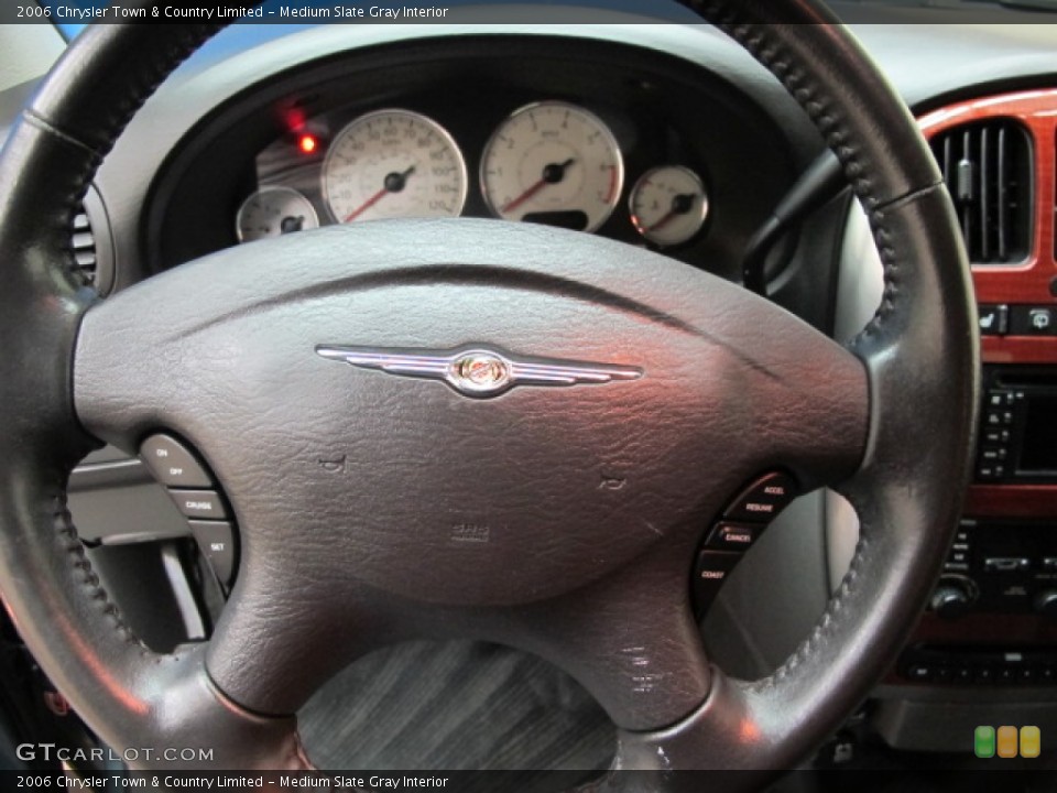 Medium Slate Gray Interior Steering Wheel for the 2006 Chrysler Town & Country Limited #63011339