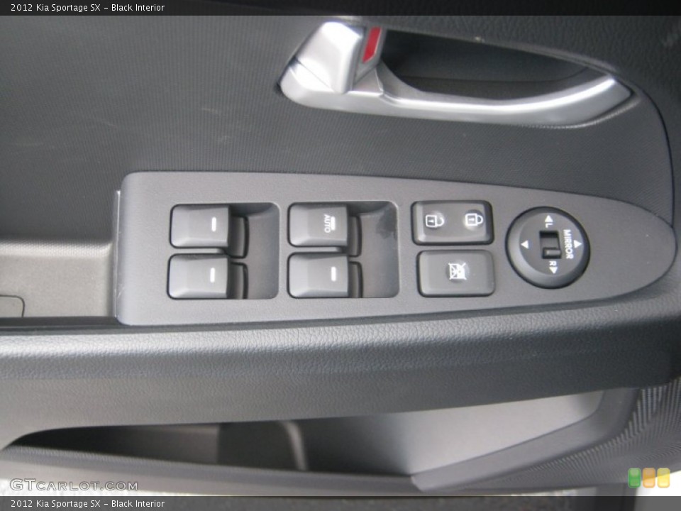 Black Interior Controls for the 2012 Kia Sportage SX #63011795