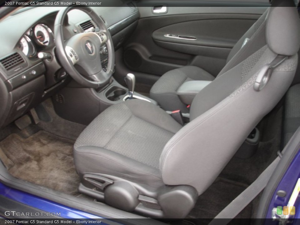 Ebony Interior Photo for the 2007 Pontiac G5  #63013379
