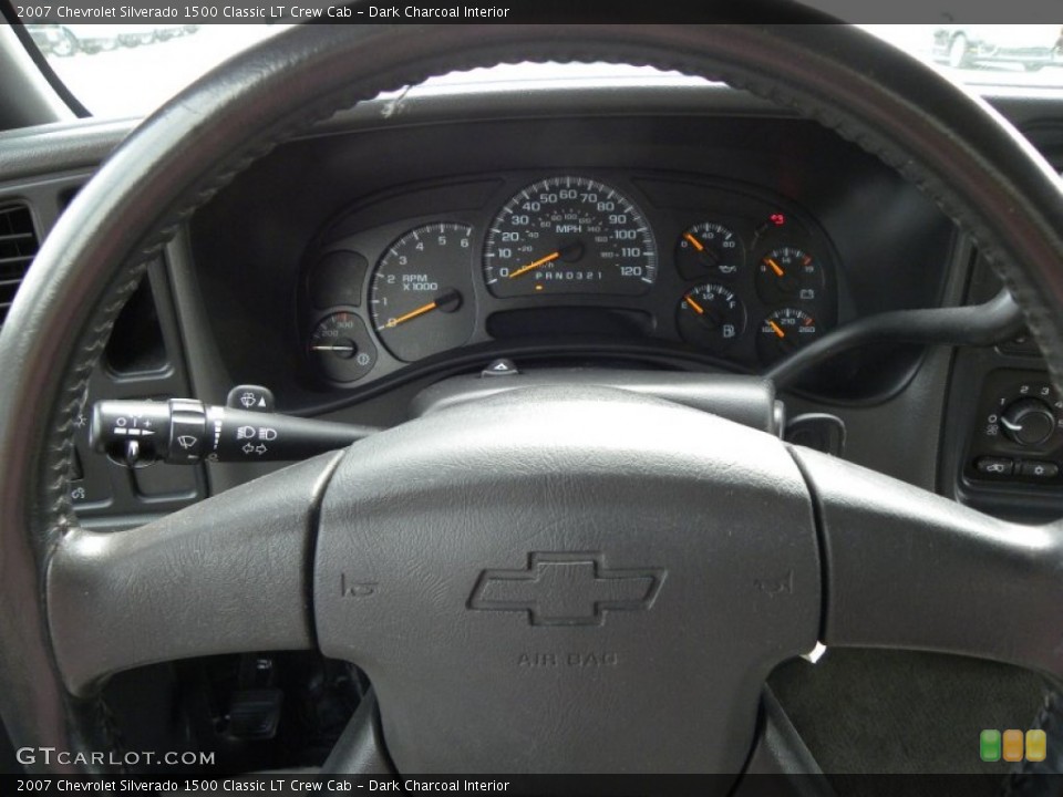Dark Charcoal Interior Steering Wheel for the 2007 Chevrolet Silverado 1500 Classic LT Crew Cab #63019667