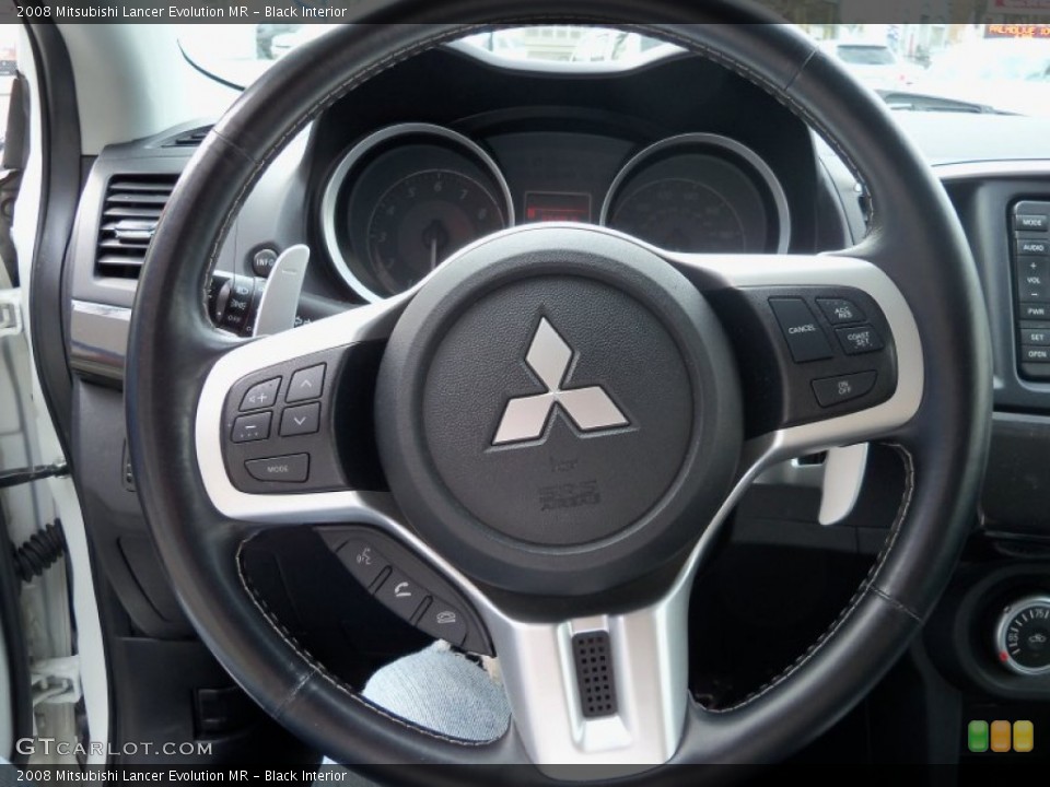 Black Interior Steering Wheel for the 2008 Mitsubishi Lancer Evolution MR #63020713