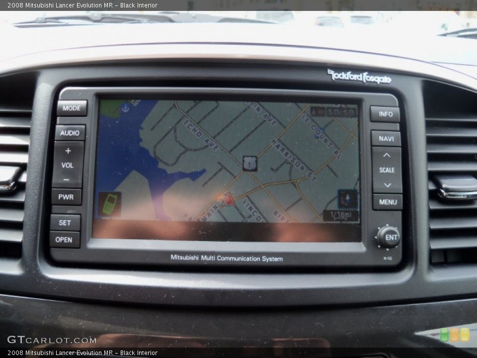 Black Interior Navigation for the 2008 Mitsubishi Lancer Evolution MR #63020720