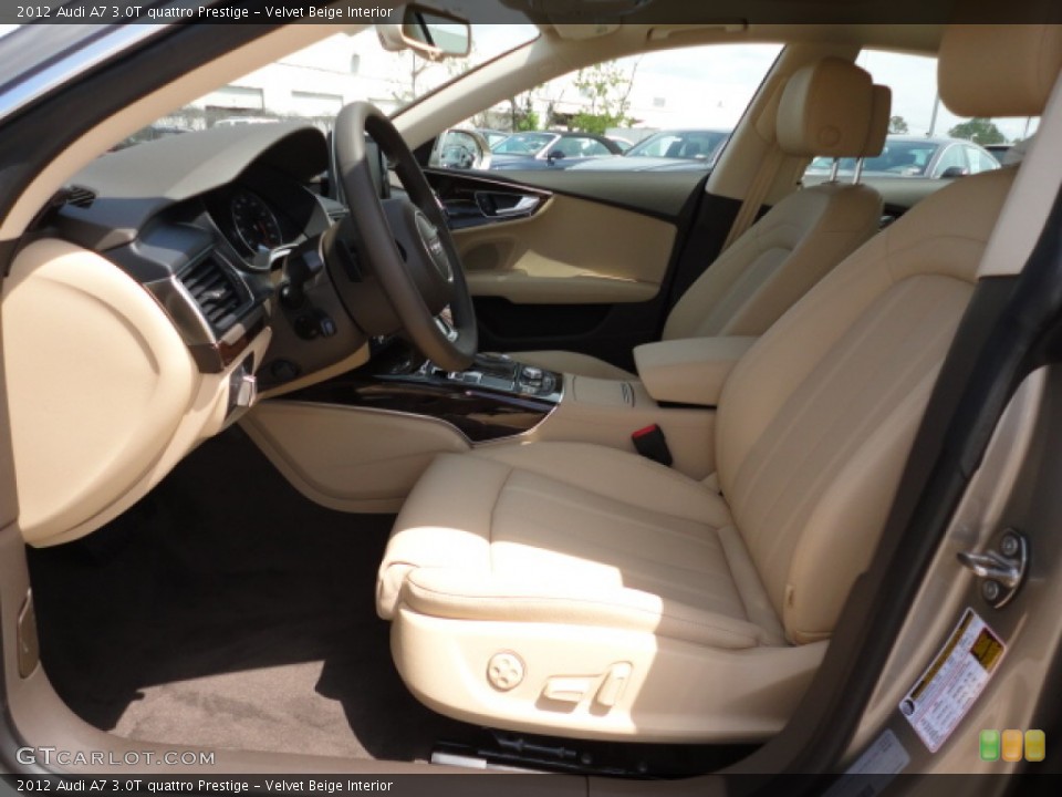 Velvet Beige Interior Photo for the 2012 Audi A7 3.0T quattro Prestige #63021359