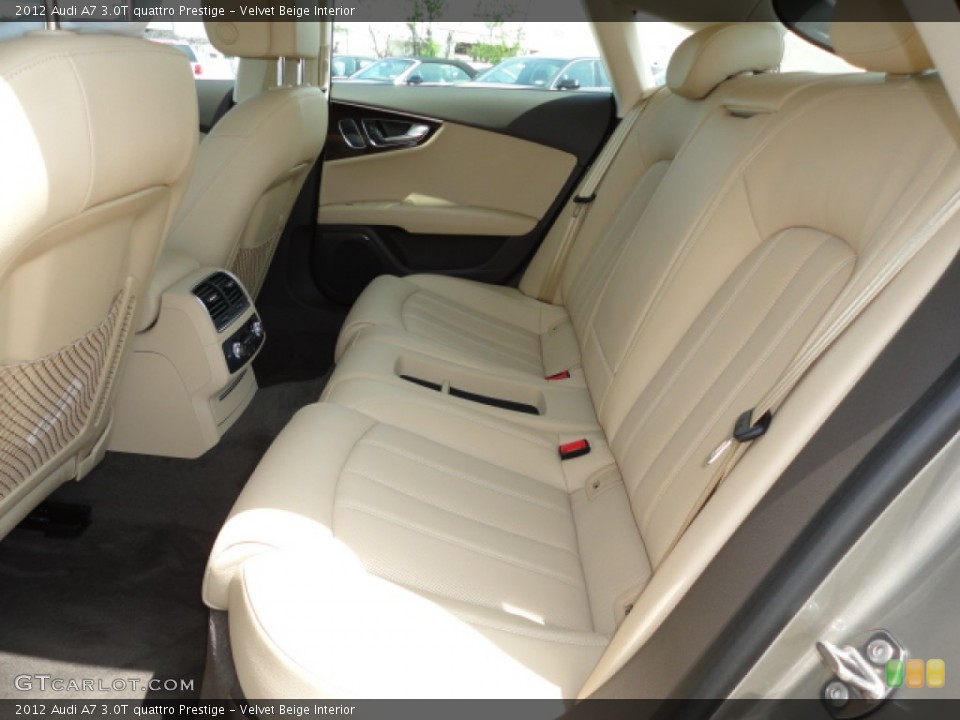 Velvet Beige Interior Rear Seat for the 2012 Audi A7 3.0T quattro Prestige #63021367