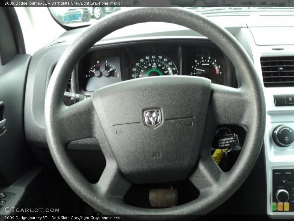 Dark Slate Gray/Light Graystone Interior Steering Wheel for the 2009 Dodge Journey SE #63021652