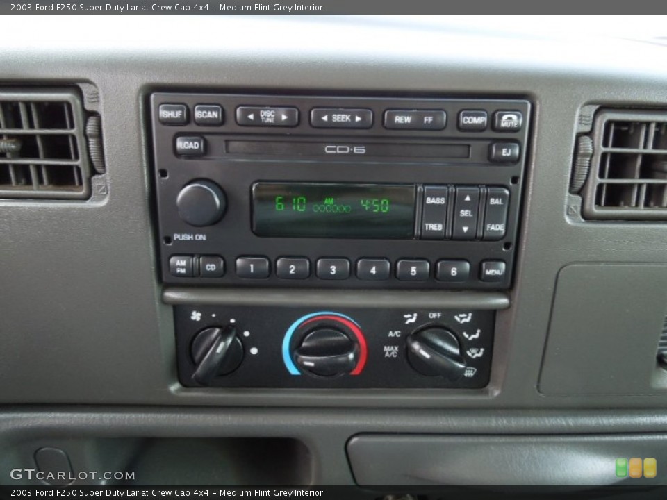 Medium Flint Grey Interior Controls for the 2003 Ford F250 Super Duty Lariat Crew Cab 4x4 #63024389