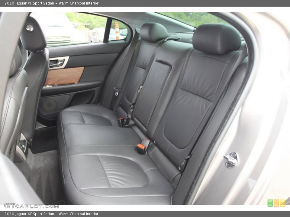 Warm Charcoal Interior Rear Seat for the 2010 Jaguar XF Sport Sedan #63024566