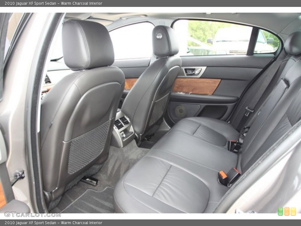 Warm Charcoal Interior Rear Seat for the 2010 Jaguar XF Sport Sedan #63024608