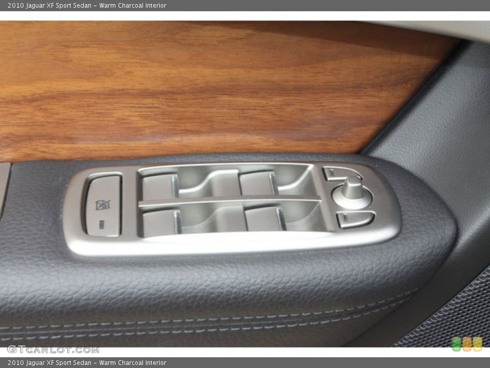 Warm Charcoal Interior Controls for the 2010 Jaguar XF Sport Sedan #63024620
