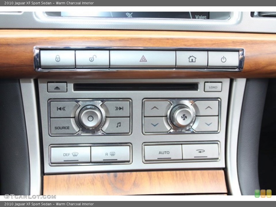 Warm Charcoal Interior Controls for the 2010 Jaguar XF Sport Sedan #63024645