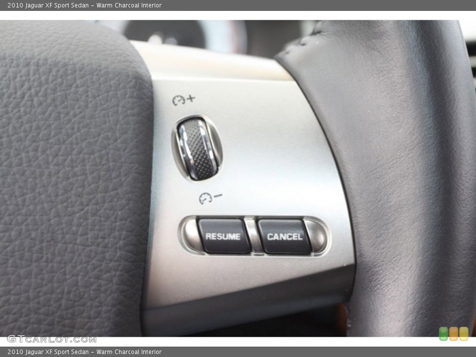 Warm Charcoal Interior Controls for the 2010 Jaguar XF Sport Sedan #63024672