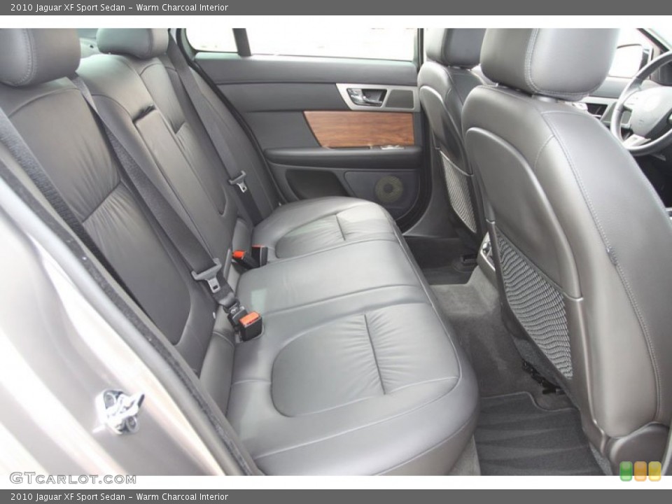 Warm Charcoal Interior Rear Seat for the 2010 Jaguar XF Sport Sedan #63024735