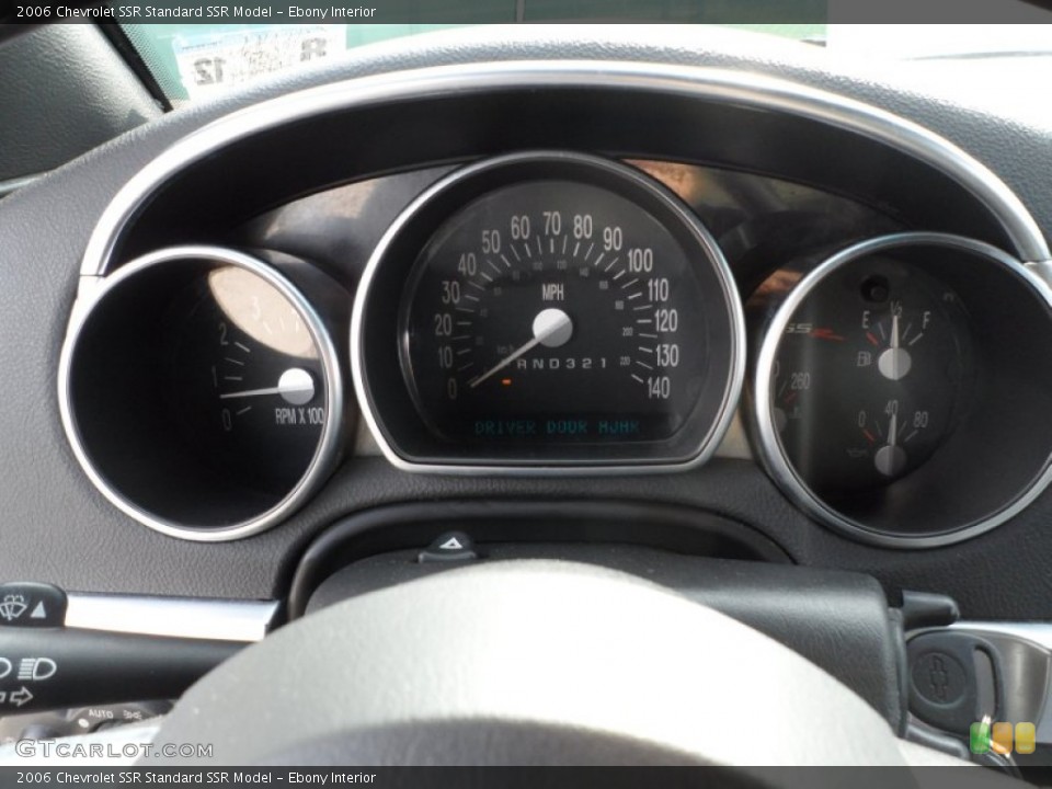 Ebony Interior Gauges for the 2006 Chevrolet SSR  #63028434