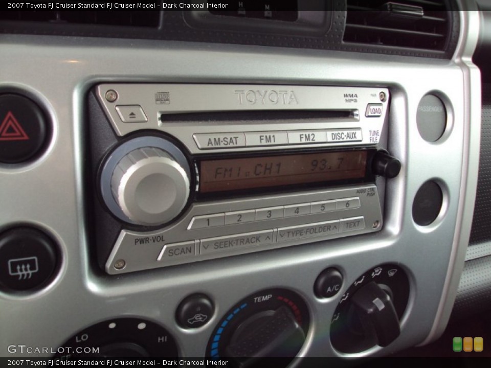 Dark Charcoal Interior Audio System for the 2007 Toyota FJ Cruiser  #63035010