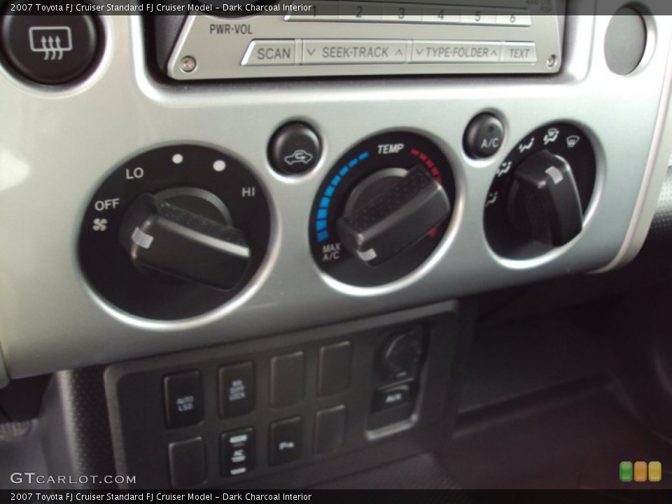 Dark Charcoal Interior Controls for the 2007 Toyota FJ Cruiser  #63035016