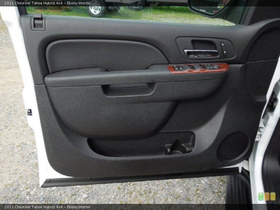 Ebony Interior Door Panel for the 2011 Chevrolet Tahoe Hybrid 4x4 #63035085