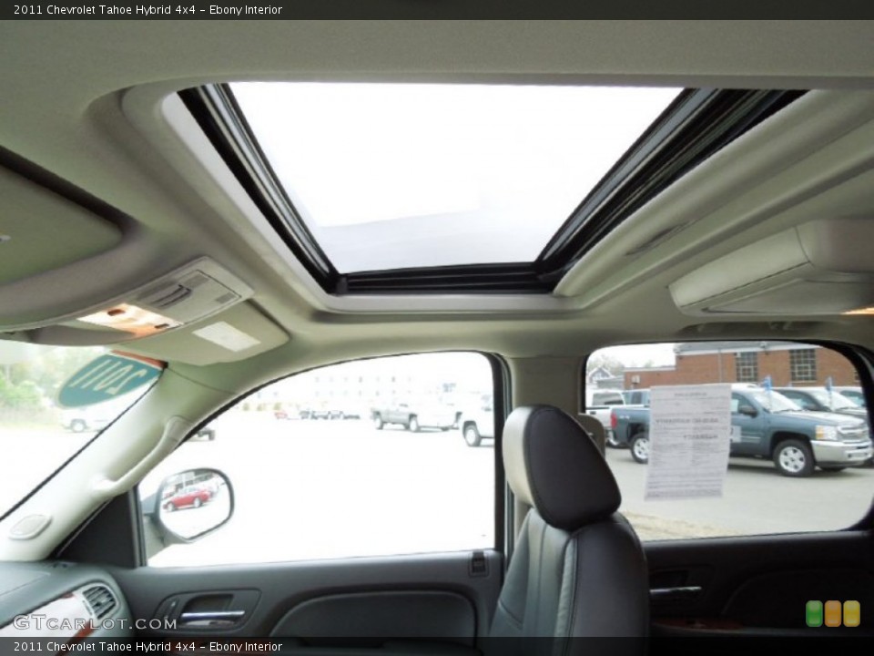 Ebony Interior Sunroof for the 2011 Chevrolet Tahoe Hybrid 4x4 #63035103