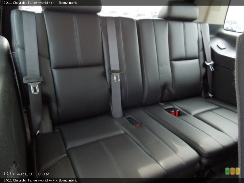 Ebony Interior Rear Seat for the 2011 Chevrolet Tahoe Hybrid 4x4 #63035166