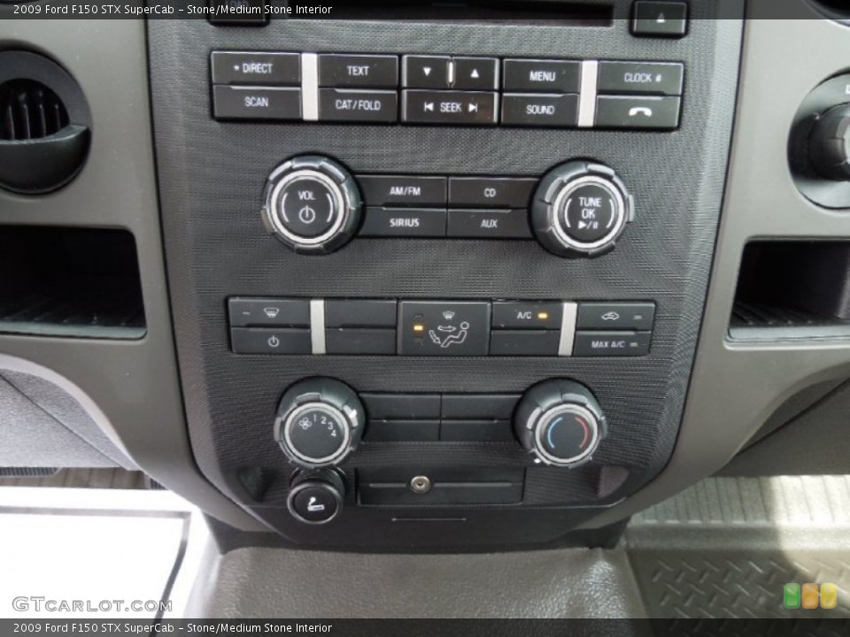 Stone/Medium Stone Interior Controls for the 2009 Ford F150 STX SuperCab #63035799