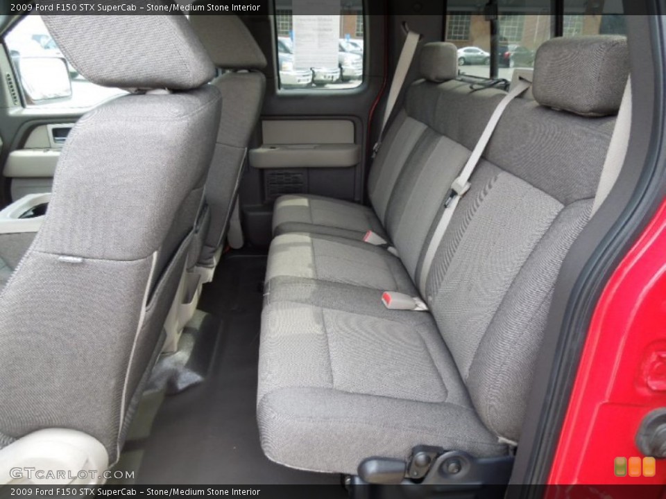 Stone/Medium Stone Interior Rear Seat for the 2009 Ford F150 STX SuperCab #63035808