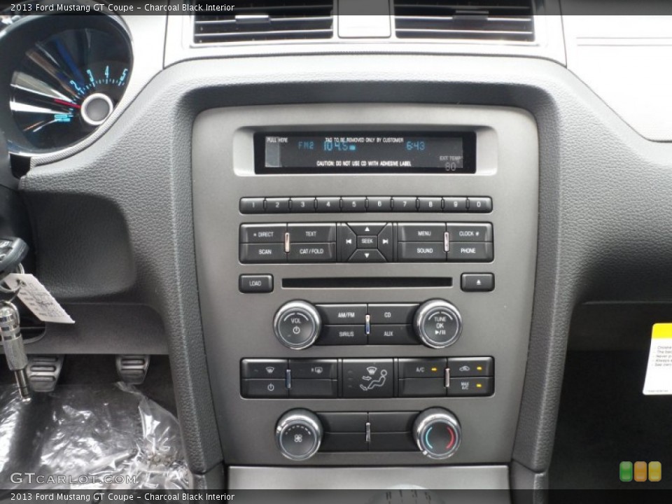 Charcoal Black Interior Controls for the 2013 Ford Mustang GT Coupe #63039456