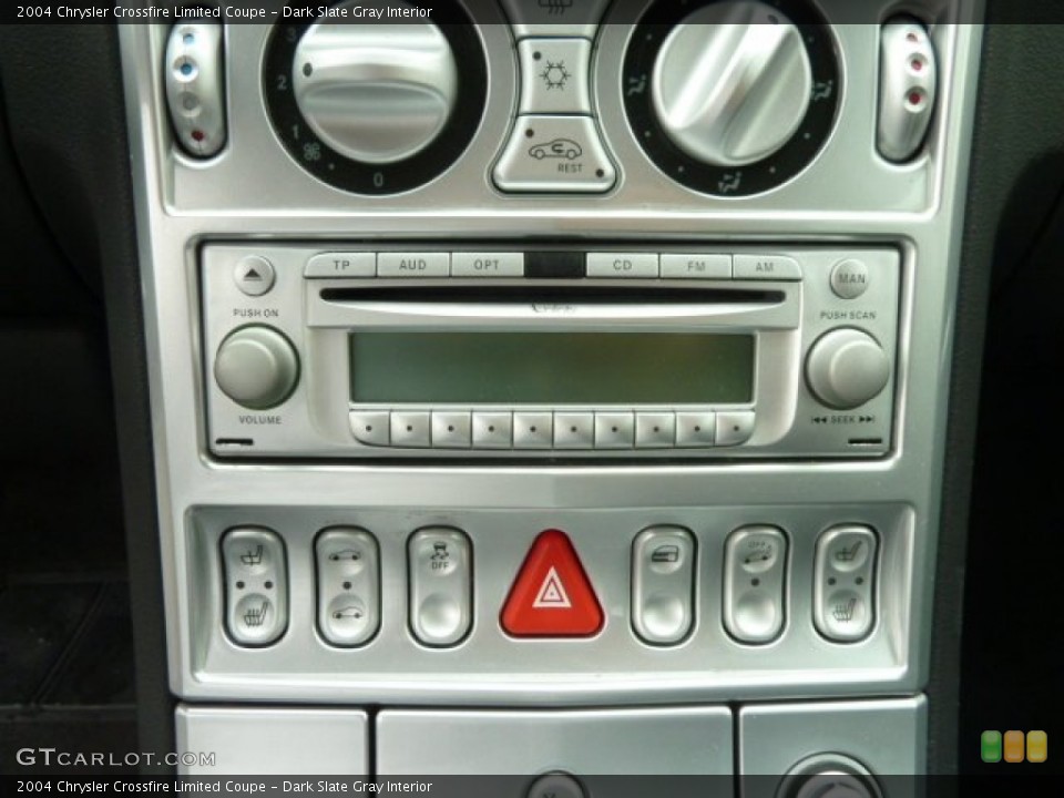 Dark Slate Gray Interior Controls for the 2004 Chrysler Crossfire Limited Coupe #63040089