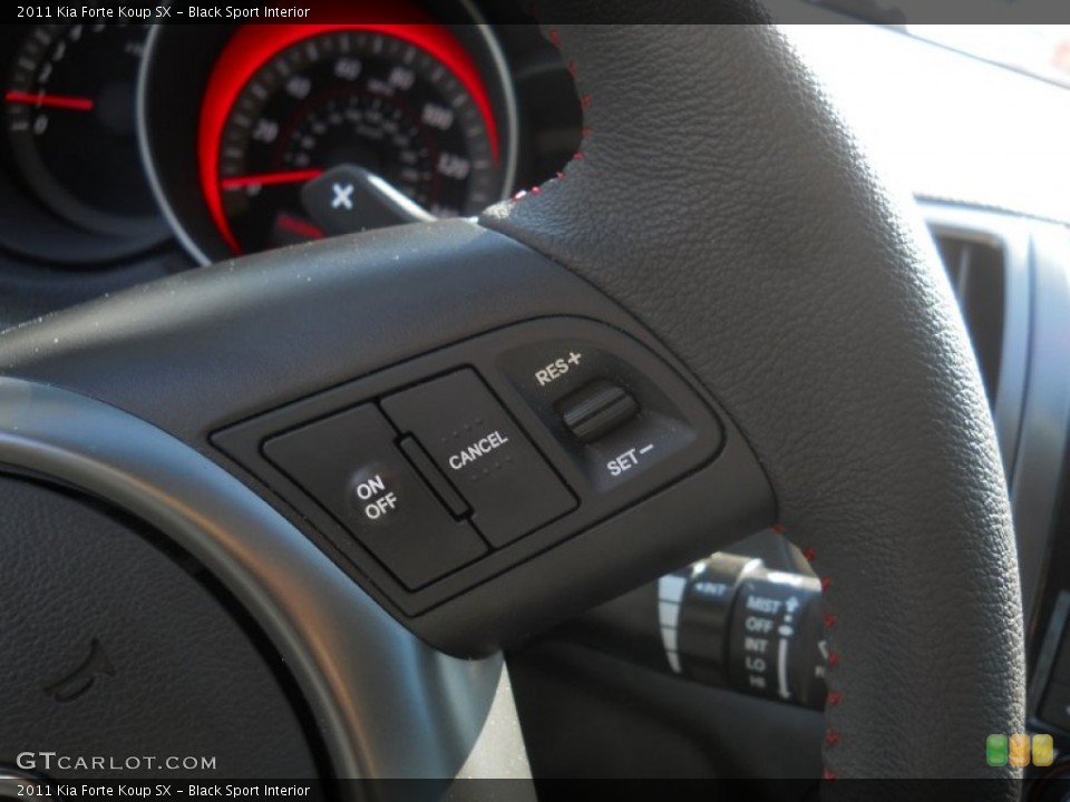 Black Sport Interior Controls for the 2011 Kia Forte Koup SX #63040810