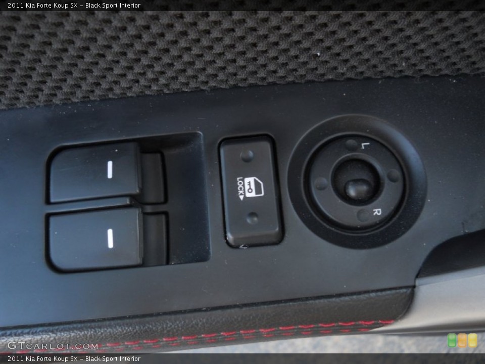 Black Sport Interior Controls for the 2011 Kia Forte Koup SX #63040819