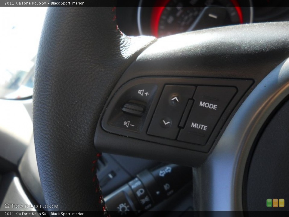 Black Sport Interior Controls for the 2011 Kia Forte Koup SX #63040879