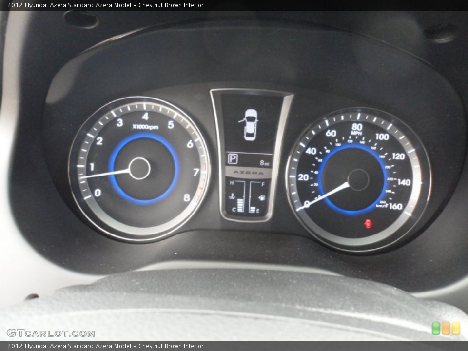 Chestnut Brown Interior Gauges for the 2012 Hyundai Azera  #63042582