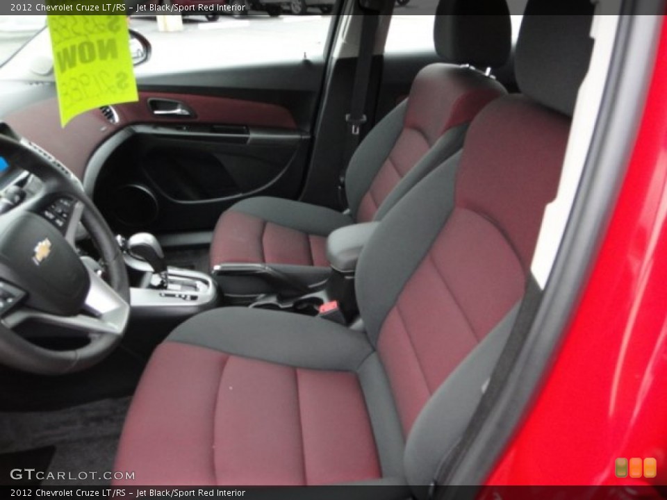 Jet Black/Sport Red Interior Photo for the 2012 Chevrolet Cruze LT/RS #63046990