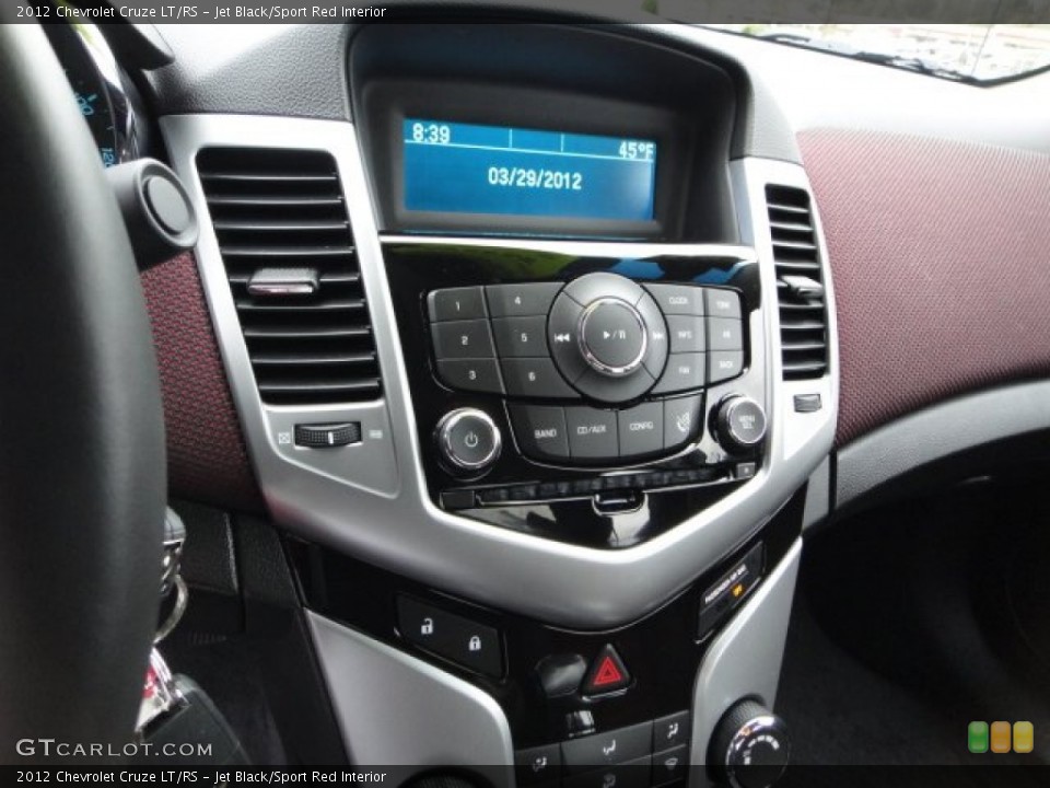 Jet Black/Sport Red Interior Controls for the 2012 Chevrolet Cruze LT/RS #63047061