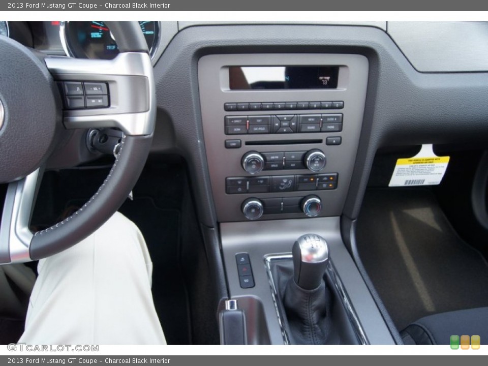 Charcoal Black Interior Controls for the 2013 Ford Mustang GT Coupe #63048655