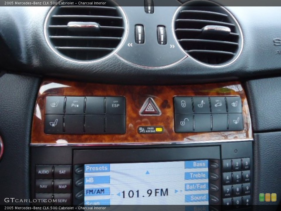 Charcoal Interior Controls for the 2005 Mercedes-Benz CLK 500 Cabriolet #63049789
