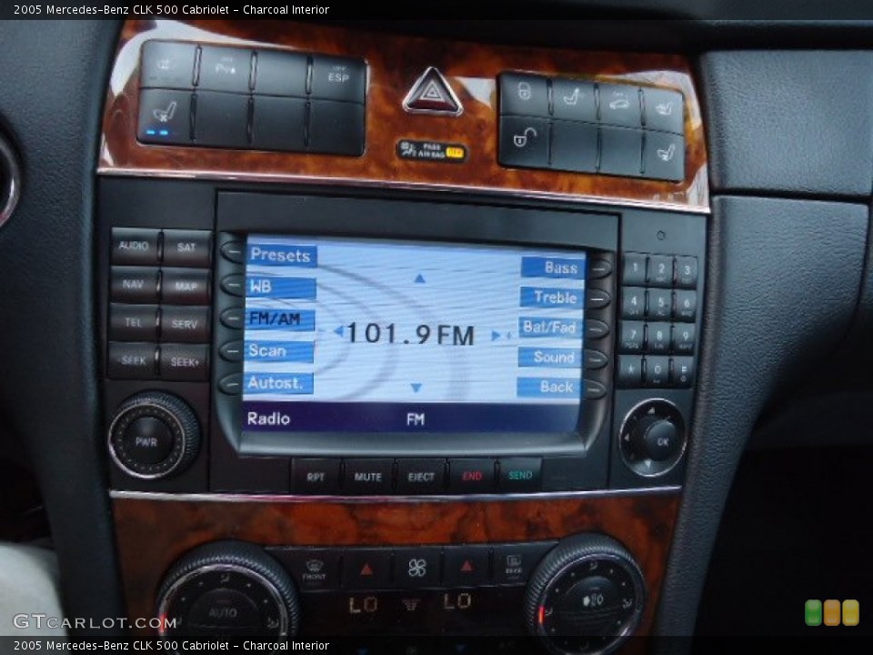 Charcoal Interior Controls for the 2005 Mercedes-Benz CLK 500 Cabriolet #63049798