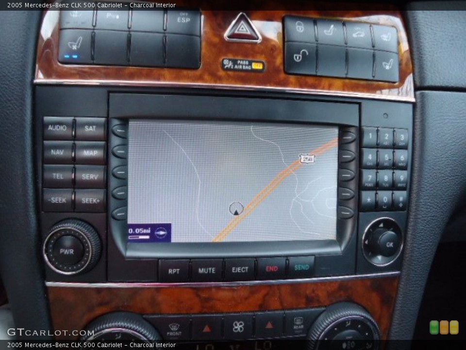 Charcoal Interior Navigation for the 2005 Mercedes-Benz CLK 500 Cabriolet #63049807