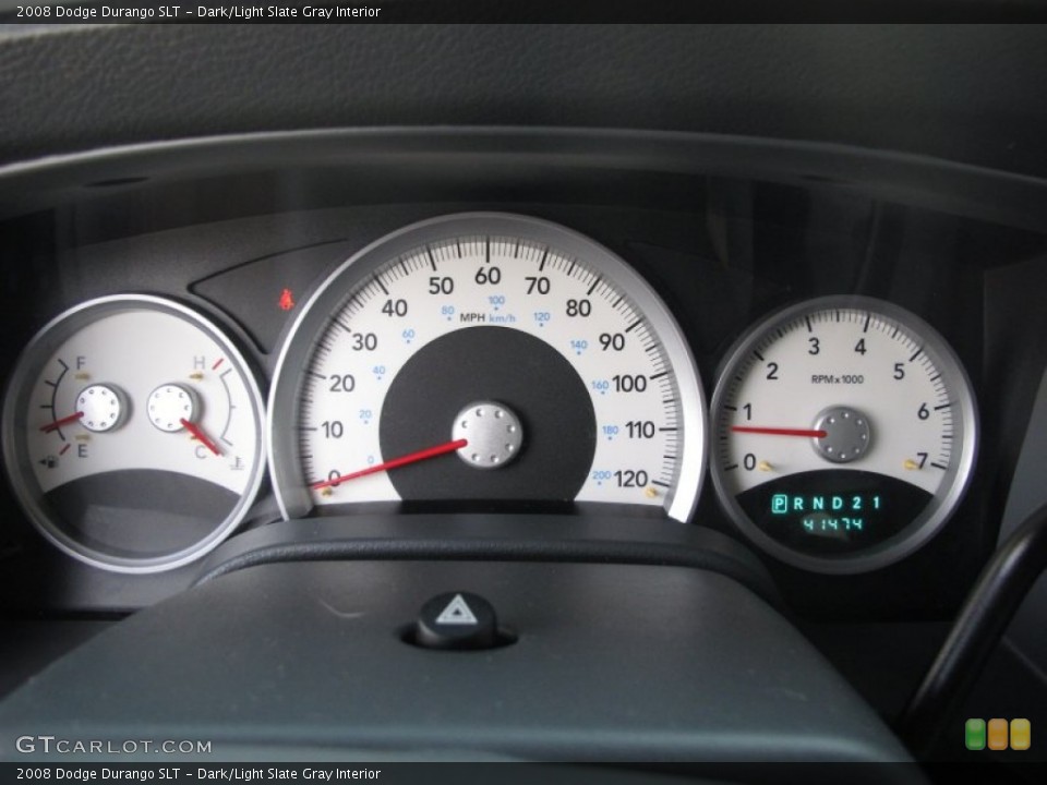 Dark/Light Slate Gray Interior Gauges for the 2008 Dodge Durango SLT #63050623