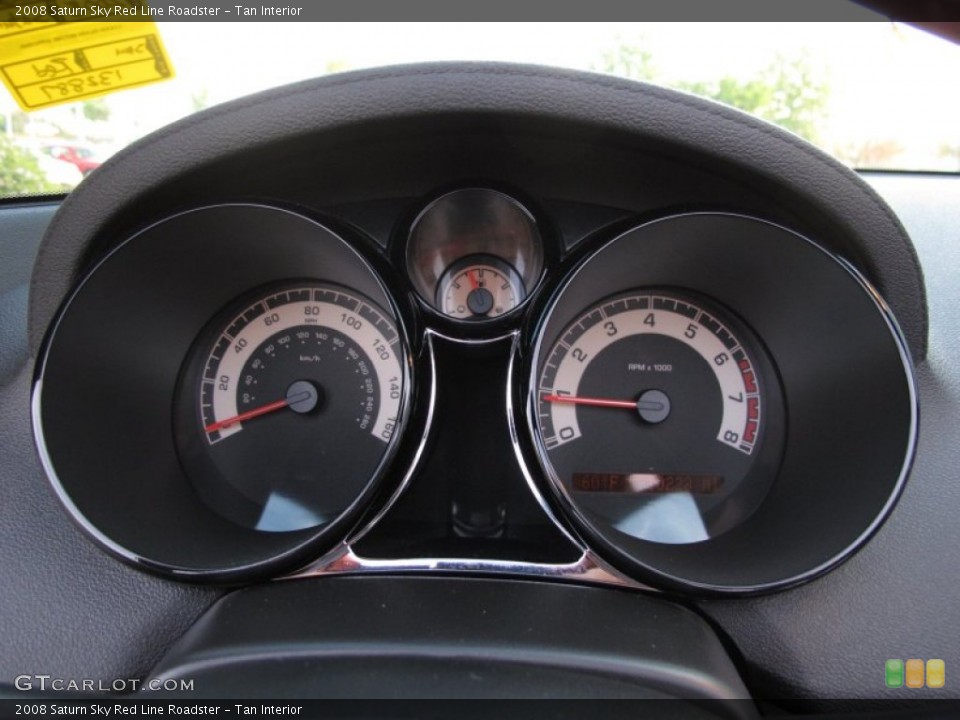 Tan Interior Gauges for the 2008 Saturn Sky Red Line Roadster #63050955