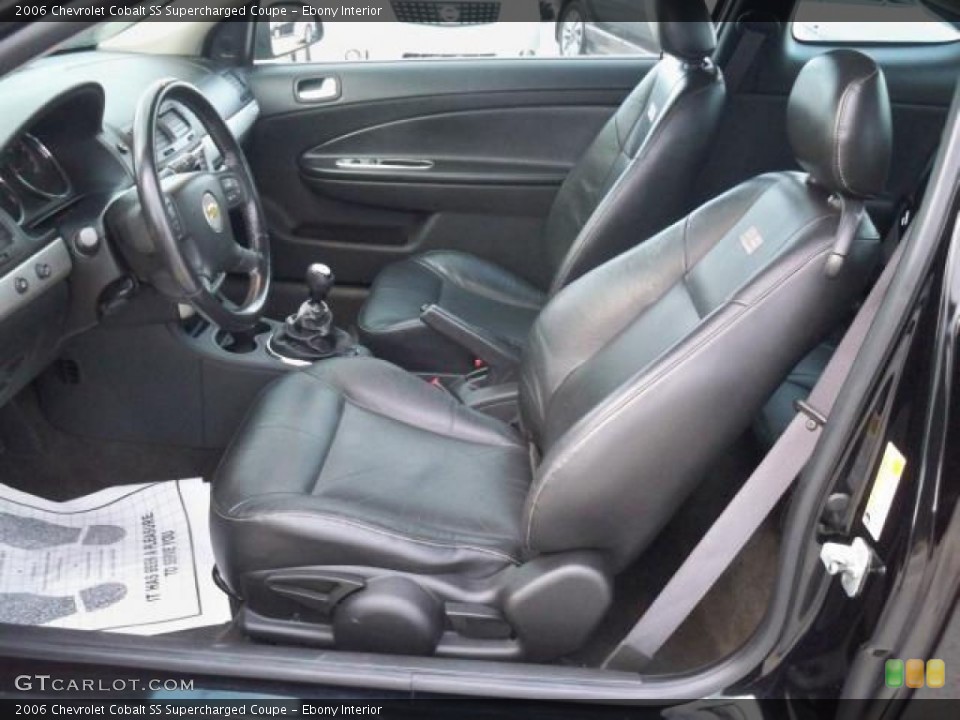 Ebony Interior Front Seat for the 2006 Chevrolet Cobalt SS Supercharged Coupe #63051370