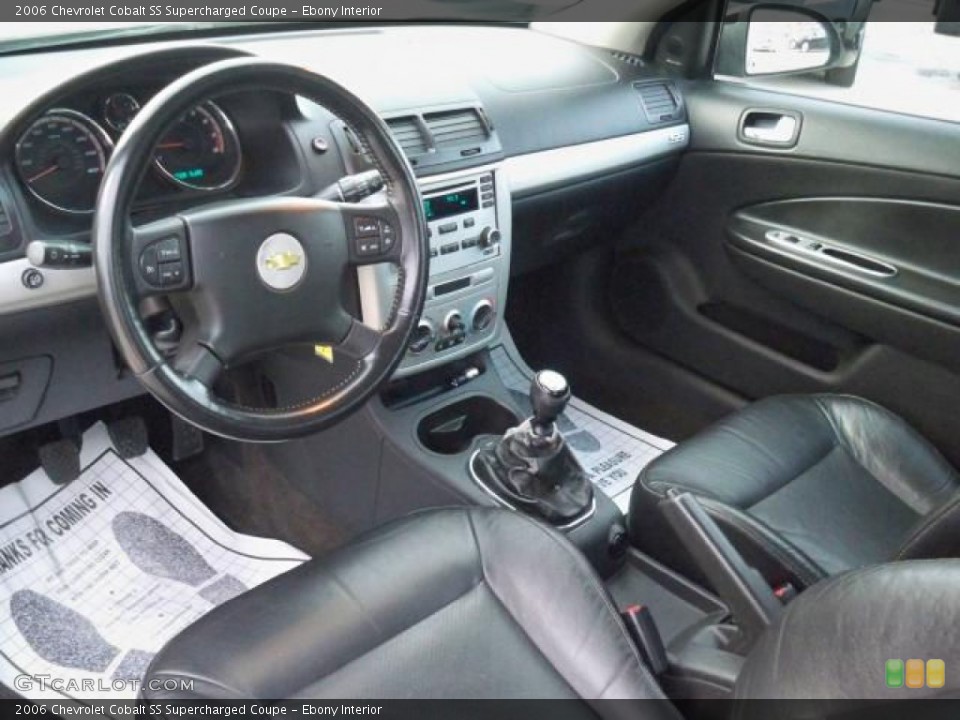 Ebony Interior Prime Interior for the 2006 Chevrolet Cobalt SS Supercharged Coupe #63051386