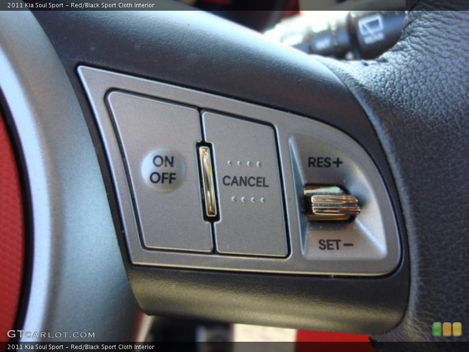 Red/Black Sport Cloth Interior Controls for the 2011 Kia Soul Sport #63052678