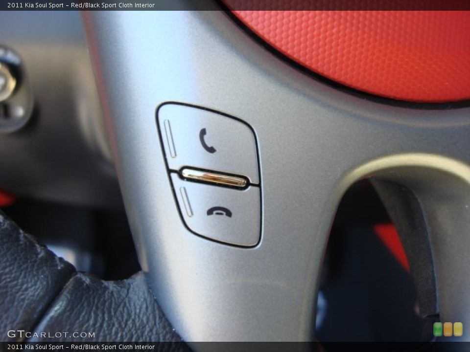 Red/Black Sport Cloth Interior Controls for the 2011 Kia Soul Sport #63052684