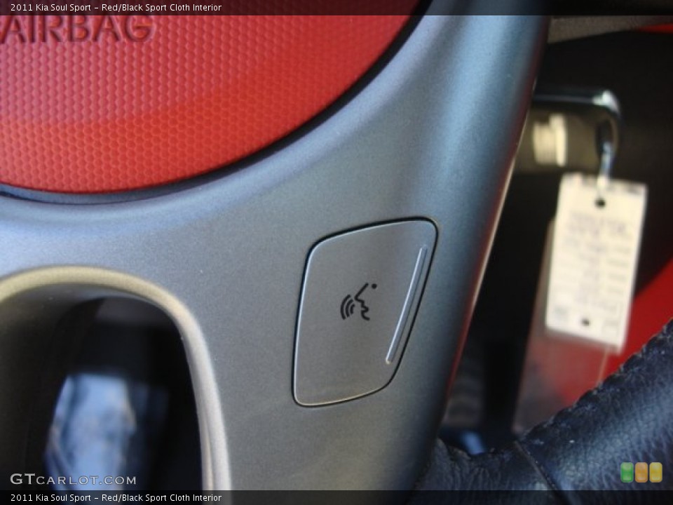 Red/Black Sport Cloth Interior Controls for the 2011 Kia Soul Sport #63052693