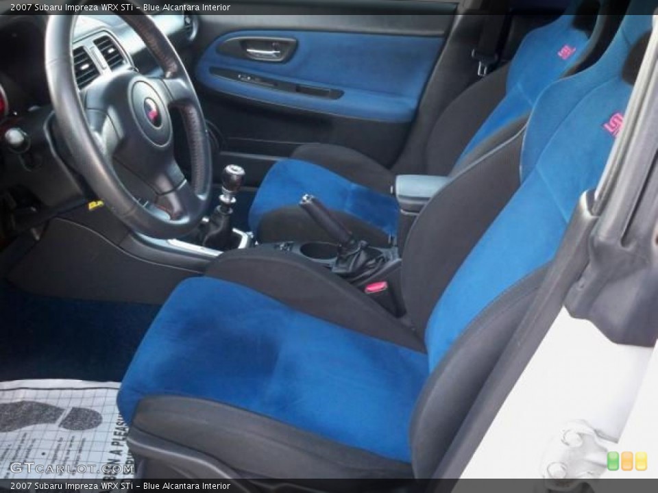 Blue Alcantara Interior Photo for the 2007 Subaru Impreza WRX STi #63052723